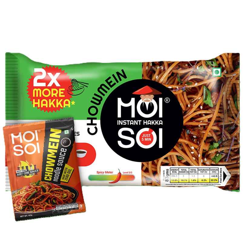 Moi Soi Instant Hakka Noodles - Chowmein Sauce Inside Moi Soi Instant Hakka Noodles - Chowmein Sauce Inside