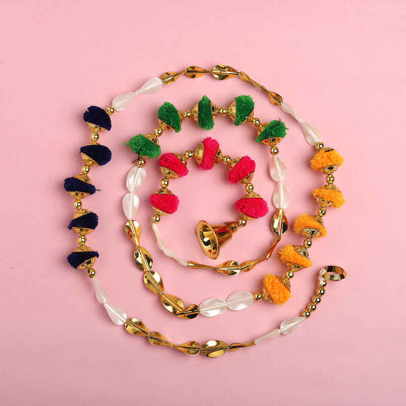 Gullak Toran Garland Curtain Pom Pom Gullak Toran Garland Curtain Pom Pom