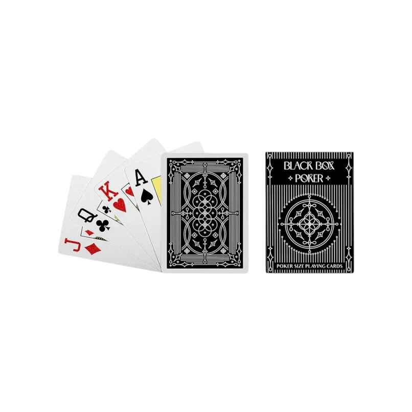 Parksons Cartamundi Black Box Poker Playing Cards | Vanguard - Black And White Parksons Cartamundi Black Box Poker Playing Cards | Vanguard - Black And White