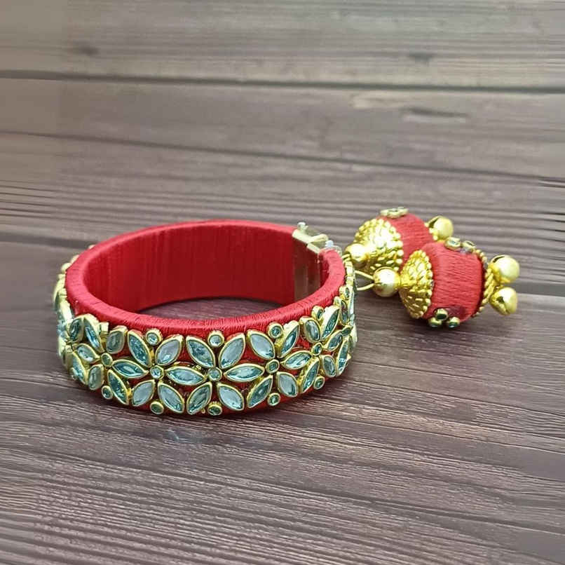 Gold Embellishments and Kundan Work Bangle | Gullak Gold Embellishments and Kundan Work Bangle | Gullak