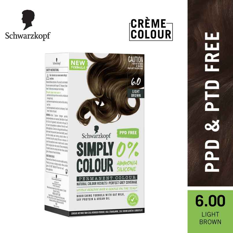 Schwarzkopf Simply Color Permanent Hair Colour 6-00 Light Schwarzkopf Simply Color Permanent Hair Colour 6-00 Light