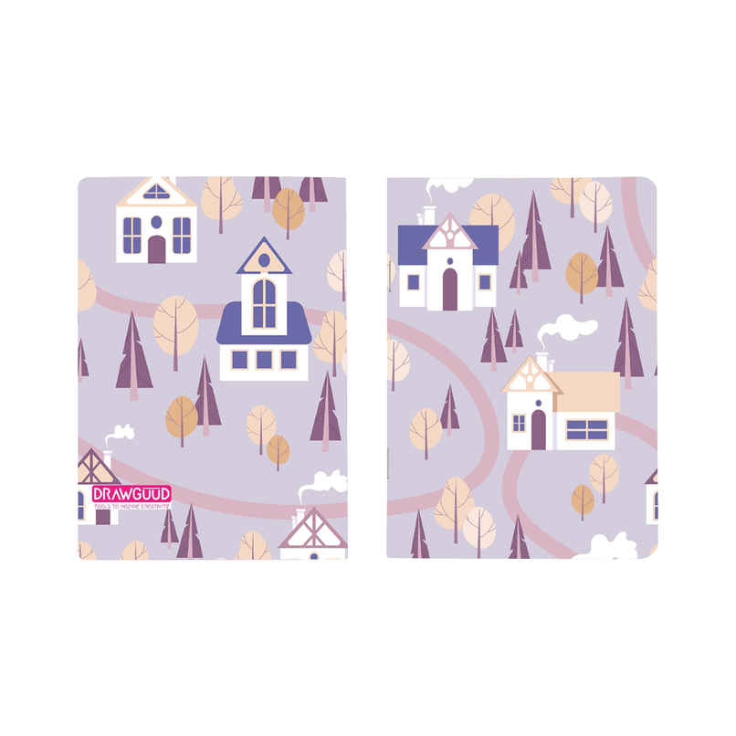DRAWGUUD Softbound Pinned 80 GSM Plain Memo Notebook A4 Size DRAWGUUD Softbound Pinned 80 GSM Plain Memo Notebook A4 Size