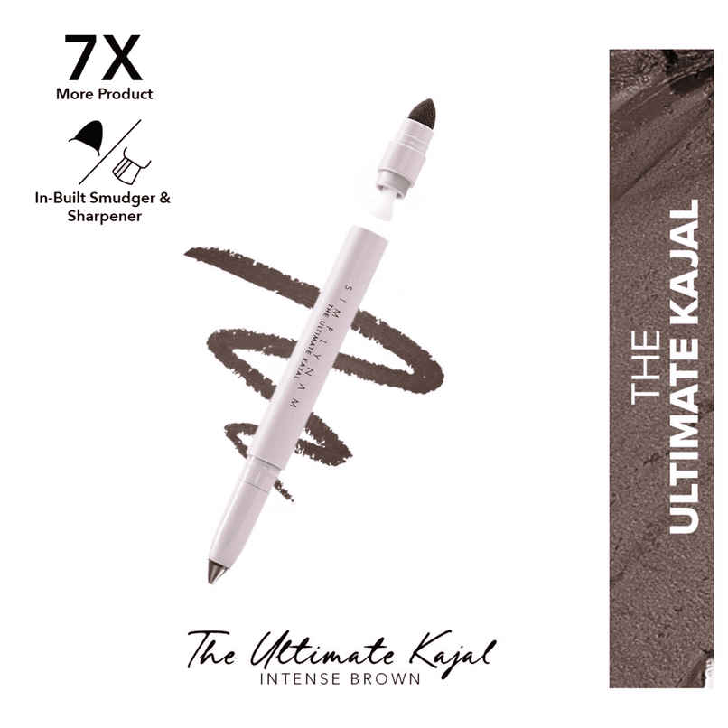 Simply Nam The Ultimate Intense Brown Kajal, Sweat & Water-Resistant, 7 Times More Product