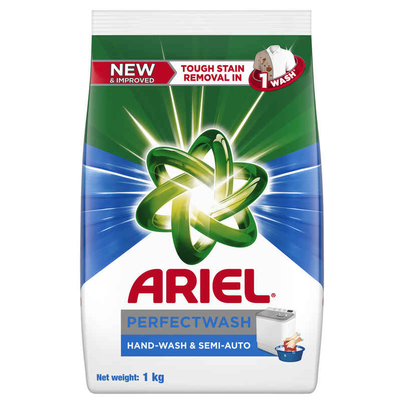 Ariel Perfect Wash Detergent Powder - Removes Tough Stains Like Haldi In 1 Wash