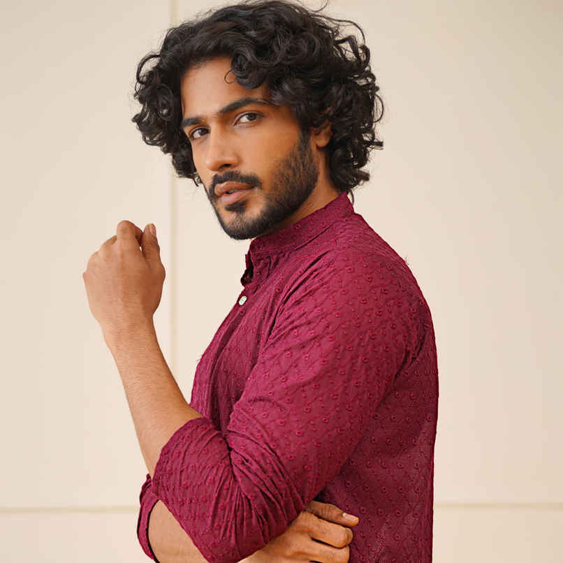 Jompers Men's Kurta | Ko 561 | Purple - XL