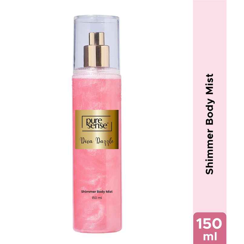 Puresense Diva Dazzle Pink Shimmer Spray Body Mist - For Women