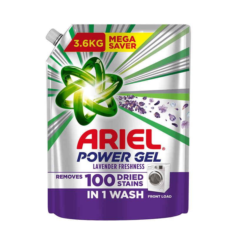 Ariel Lavender Power Gel Liquid Detergent for Front load washing machine