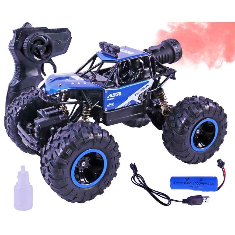 Toyshine 1:16 Scale 2.4Ghz Rechargeable Remote Control 4Wd Alloy Off Road Rock Crawler | Blue
