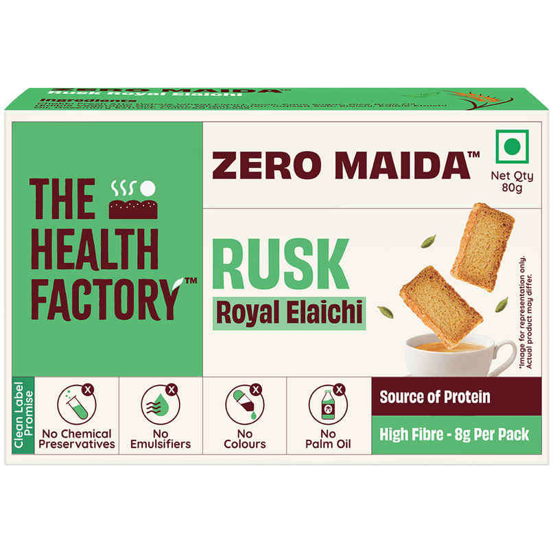 The Health Factory Zero Maida Rusk - Royal Elaichi