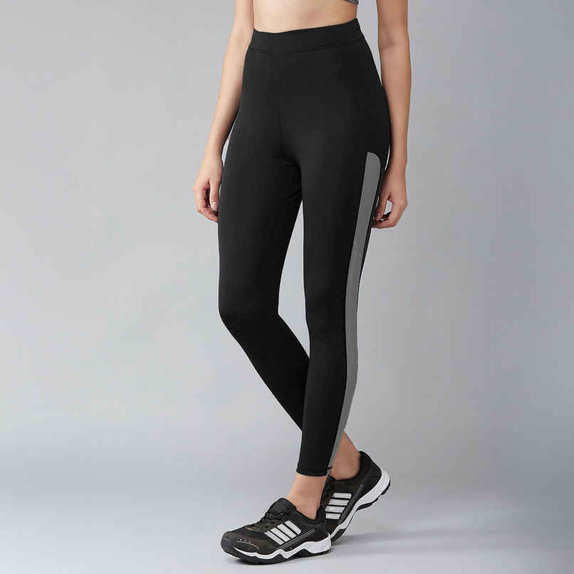 Blinkin Women's Gym Tights & Pants - Black | Grey | Active Wear | Yoga Pants | L Blinkin Women's Gym Tights & Pants - Black | Grey | Active Wear | Yoga Pants | L