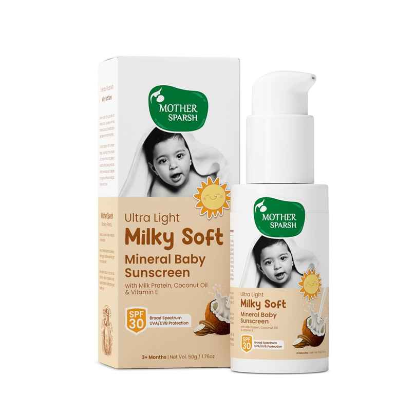 Mother Sparsh Ultra Light Milky Soft Baby Sunscreen Mother Sparsh Ultra Light Milky Soft Baby Sunscreen