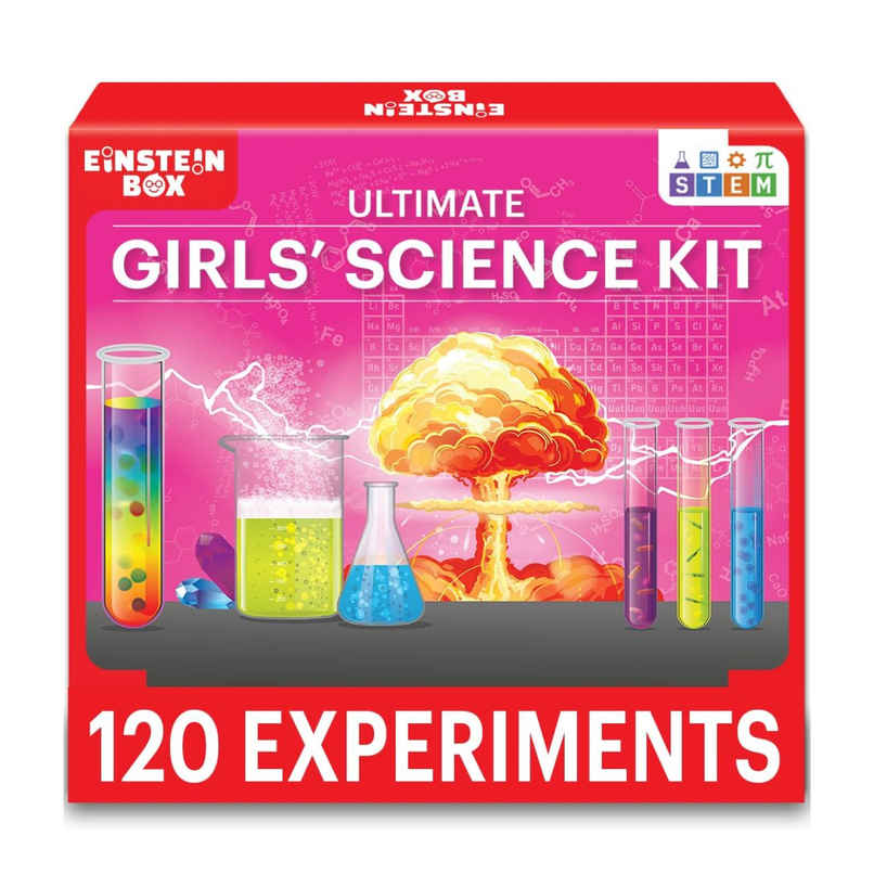 Einstein Box Ultimate Girls' Science Kit For Girls Ages 6-8-10-12 Years