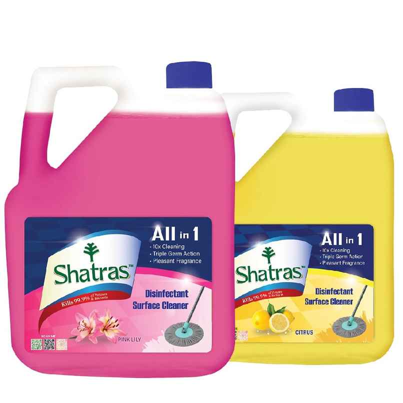 Shatras Citrus & Pink Lily Disinfectant Surface & Floor Cleaner Liquid