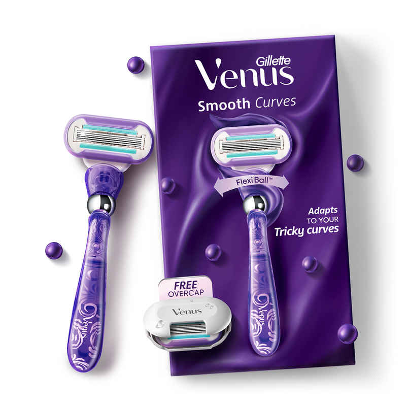 Venus Smooth Curves | Swirl | Hair Removal Razor for Women, 1 Razor