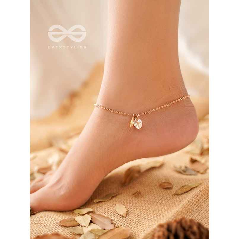 Everstylish The Autumn Tree- Elegant Golden Anklet
