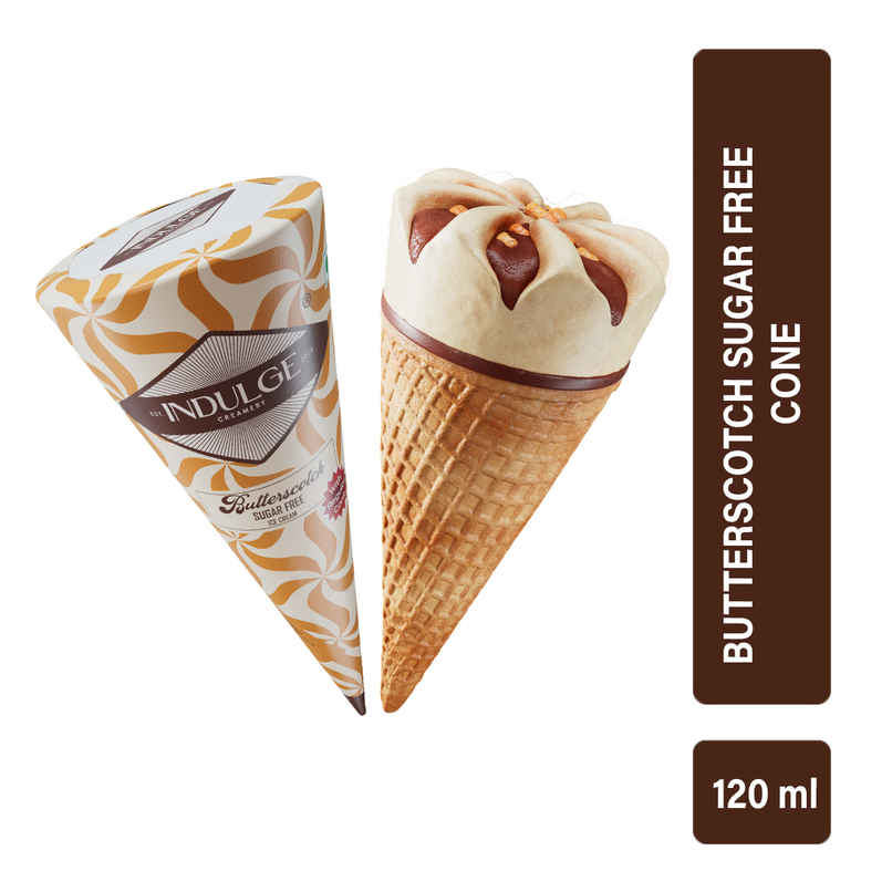 Indulge Creamery | Butterscotch Sugar Free Cone