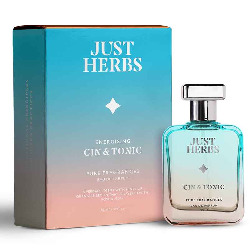Just Herbs Relaxing Cin & Tonic Pure Unisex Fragrance Eau De Parfum Spicy Just Herbs Relaxing Cin & Tonic Pure Unisex Fragrance Eau De Parfum Spicy