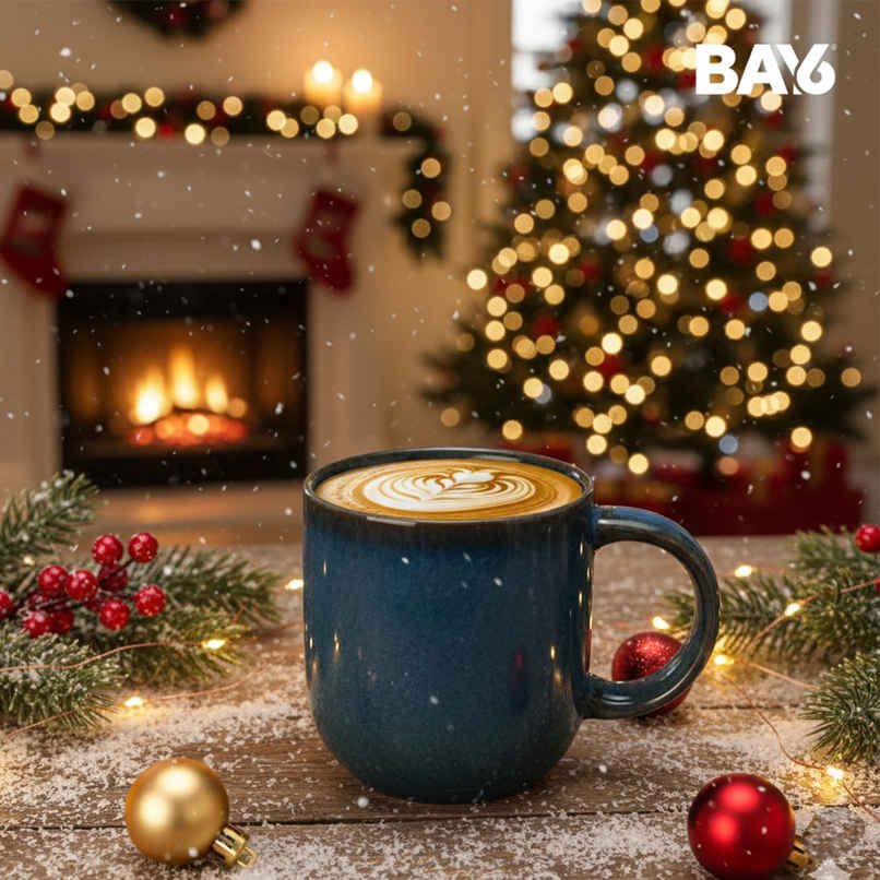 BAY6 Porcelain Coffee Mug Small Coupe 230 ml Reactive - 6 Pcs Set - Cyprus