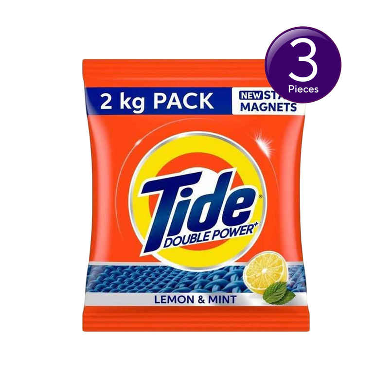 Tide Plus Lemon & Mint Detergent Powder Combo   