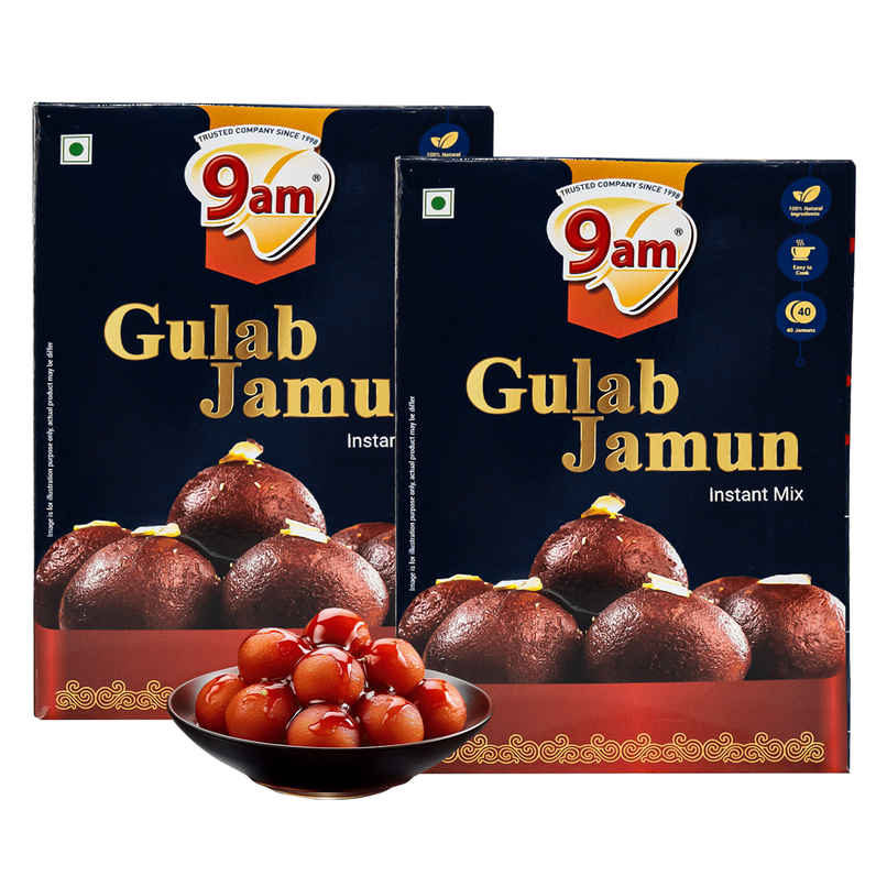 9am Gulab Jamun Instant Mix, Quick & Easy Dessert Mix