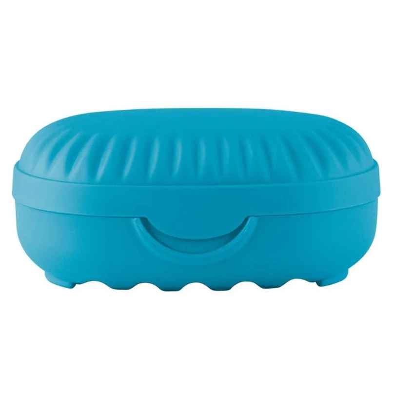 Kuber Industries Soap Holder for Bathroom | Portable Self Draining Soap Box | Sky Blue