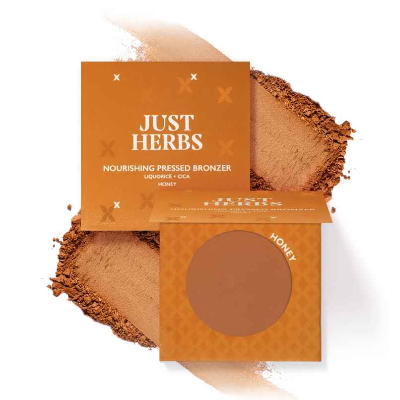 Just Herbs Non Patchy Pigmented Uplift Nourishing Pressed Bronzer - Honey Just Herbs Non Patchy Pigmented Uplift Nourishing Pressed Bronzer - Honey