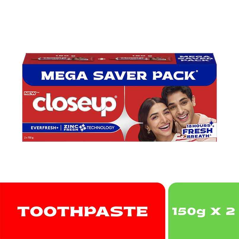 Closeup Toothpaste | Long lasting 18 Hours Of Fresh Breath & White Teeth (Pack of 2)