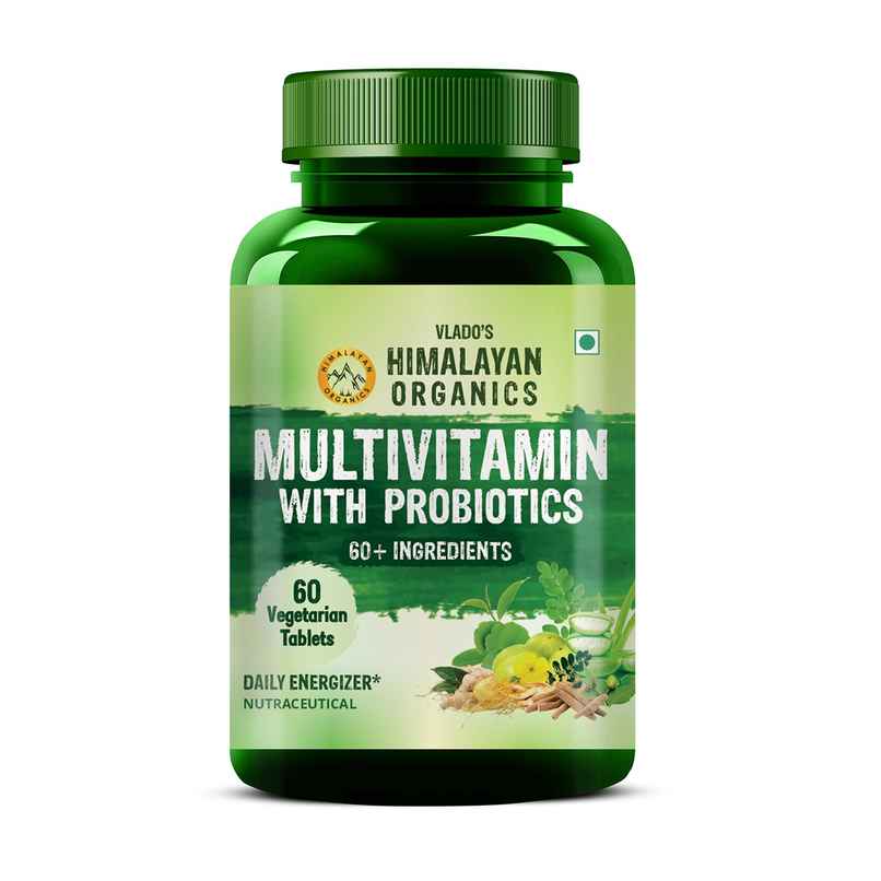 Himalayan Organics Multivitamin With Probiotics 60 VEG Tablets Himalayan Organics Multivitamin With Probiotics 60 VEG Tablets