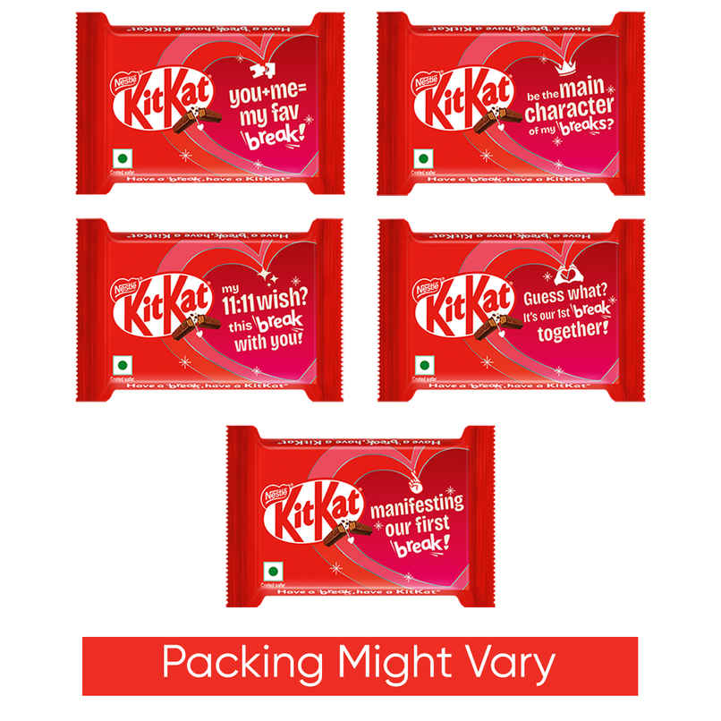 Nestle KitKat 4F Choco Wafer Bar, Valentines Pack