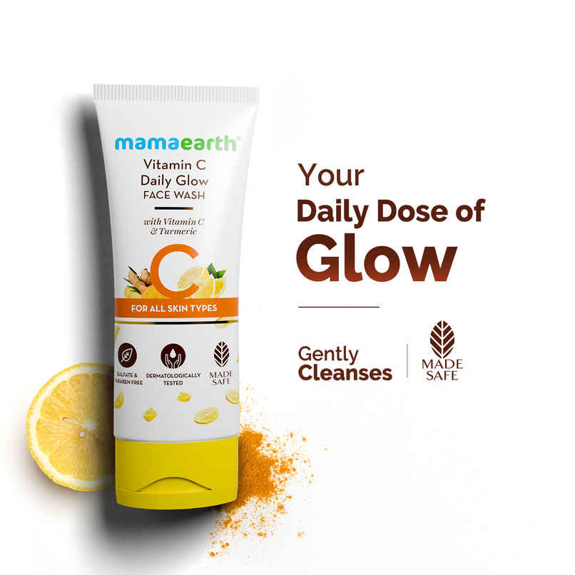 Mamaearth Vitamin C Face Wash with Vitamin C and Turmeric for Skin Illumination