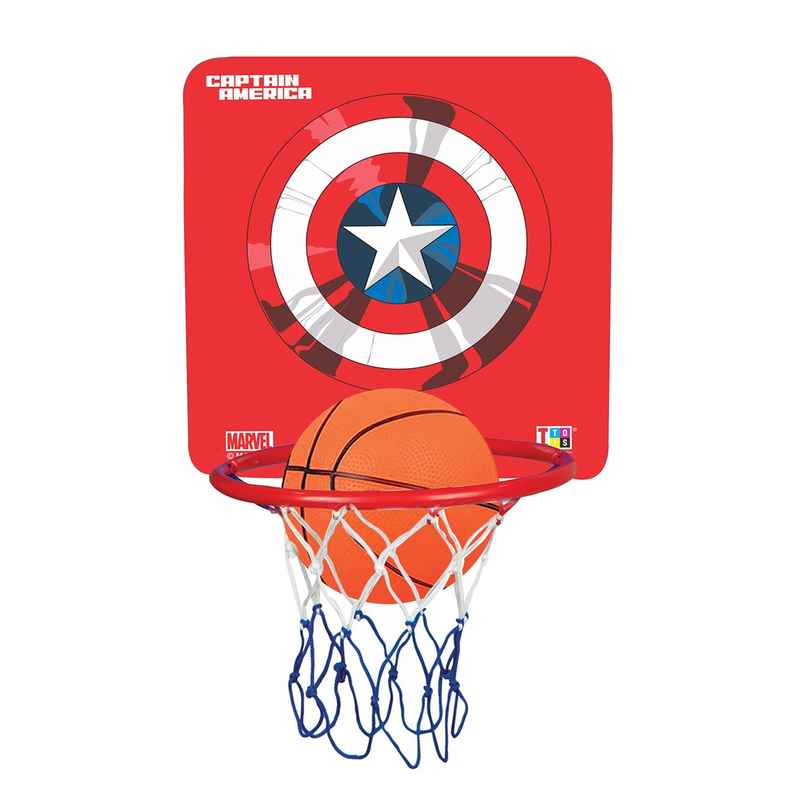 Itoys Face Cut Basketball Set- Captain America (Colour May Vary)