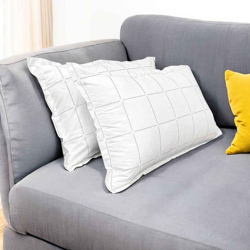 Sleepycat Cotton Pillow Cover With Envelope Closure - Standard Size, 28 X 18 Inches (Pack Of 2)