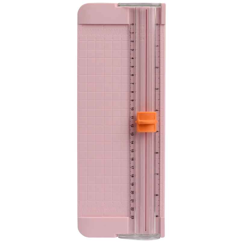 Chrome Paper Trimmer Portable A5 Scrapbooking Trimmer | Finger Protection | Slide Ruler Design - Assorted