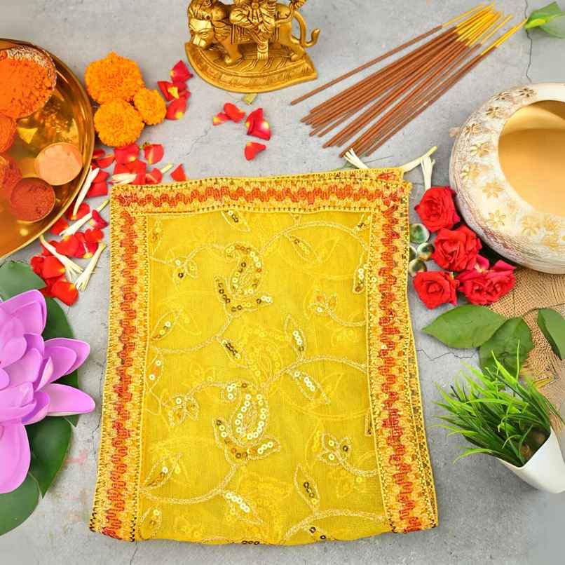 Mata Chunri | Yellow | 24 x 10 Inch | ServDharm