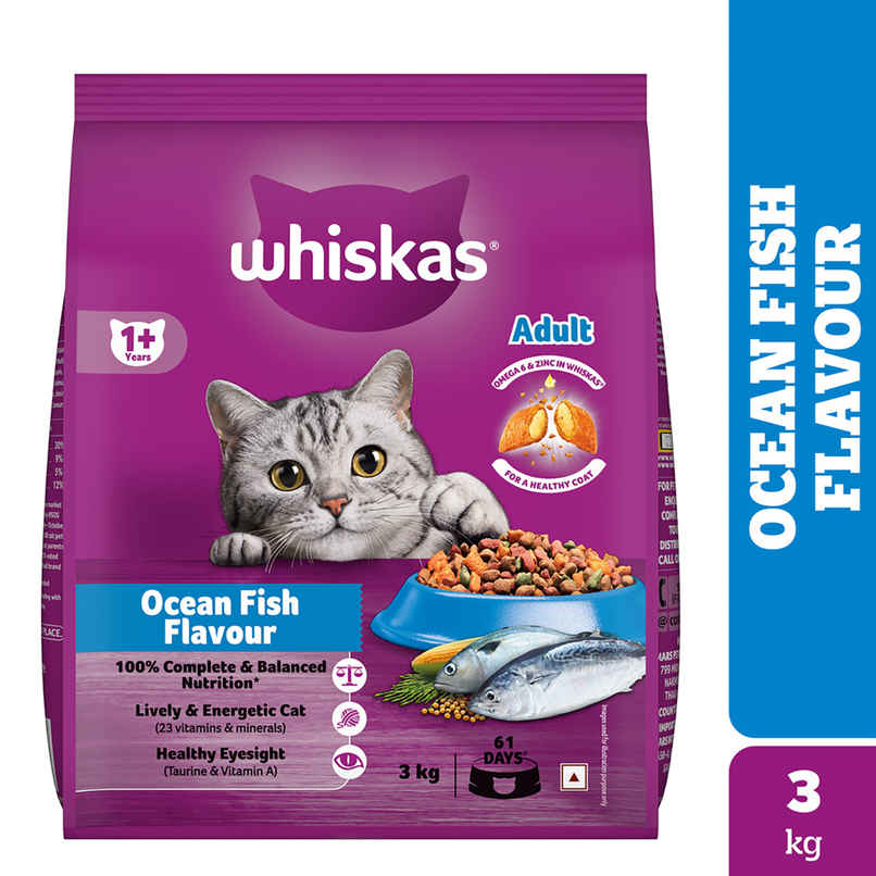 Whiskas Adult Ocean Fish Flavour Dry Cat Food Whiskas Adult Ocean Fish Flavour Dry Cat Food