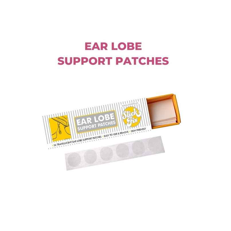 Slickfix Earlobe Support Patches Earlobe Support For Earrings Earlobe Support Patches Transparent (Pack Of 18) Slickfix Earlobe Support Patches Earlobe Support For Earrings Earlobe Support Patches Transparent (Pack Of 18)