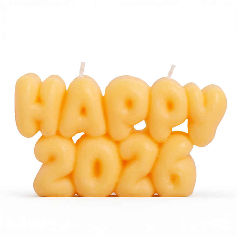 Happy 2026 Candle - Secret Santa & Christmas Gift and New Year Party Essential