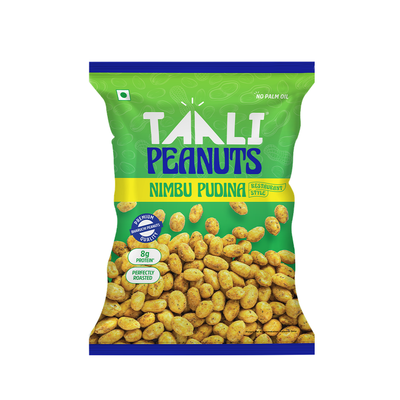 Taali Roasted Nimbu Pudina Peanuts, Premium Quality Bharuchi Nuts, No Palm Oil, Rich in Protein Taali Roasted Nimbu Pudina Peanuts, Premium Quality Bharuchi Nuts, No Palm Oil, Rich in Protein