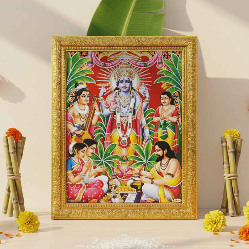 Satyanarayan Photo Frame | Divine Vibes Satyanarayan Photo Frame | Divine Vibes