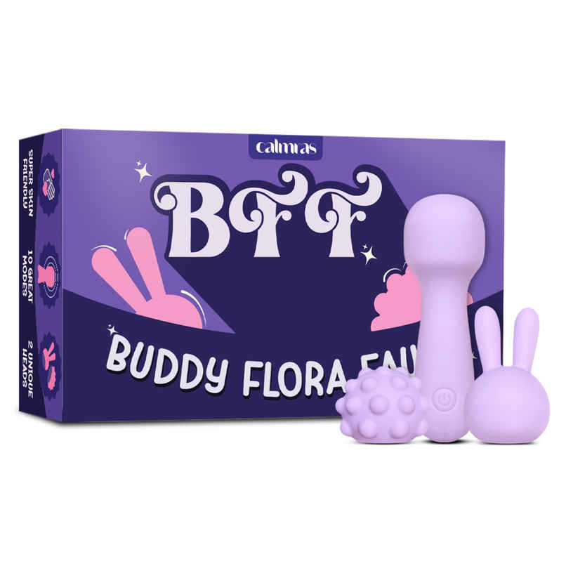 Calmras Bff Intimate Massager With 2 Detachable Heads