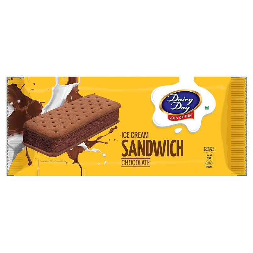 Dairy Day Chocolate Ice Cream Sandwich Dairy Day Chocolate Ice Cream Sandwich