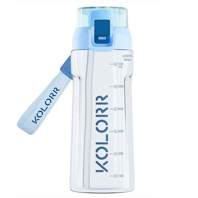 Kolorr Glide 630 ml Bottle | Light Blue & Blue | Ideal for Travel & Everyday Hydration Kolorr Glide 630 ml Bottle | Light Blue & Blue | Ideal for Travel & Everyday Hydration