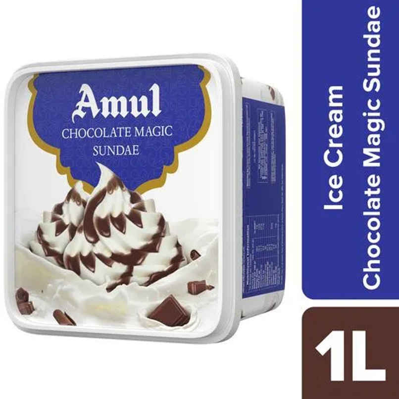 Amul Chocolate Magic Sundae Ice Cream Tub
