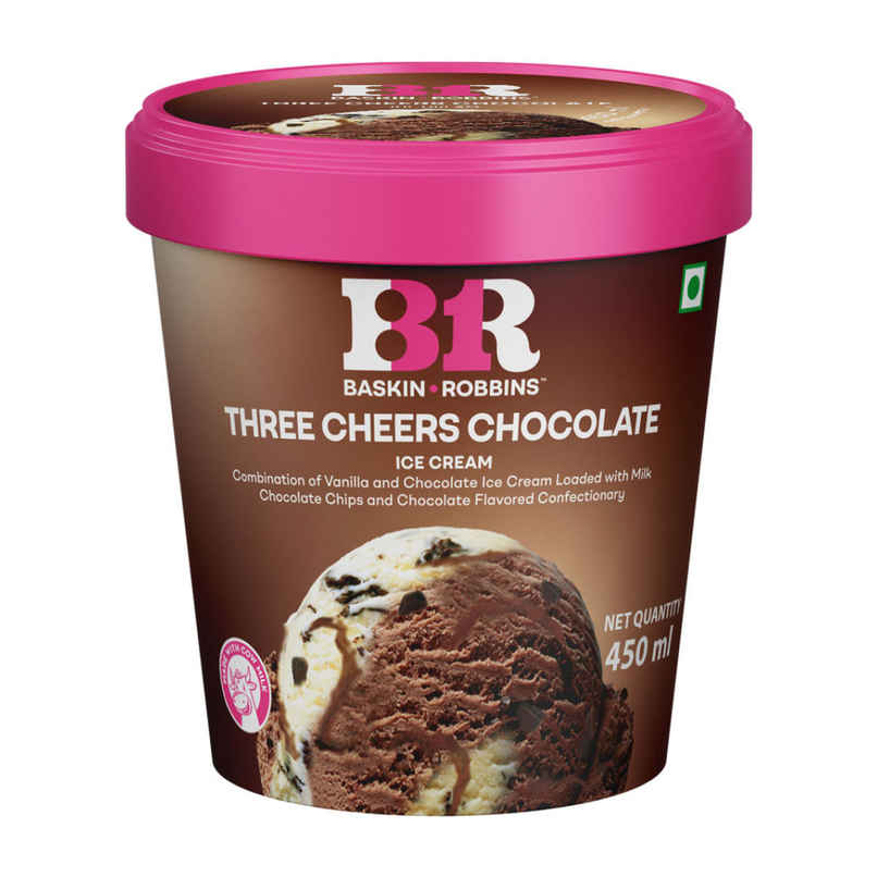 Baskin Robbins Three Cheers Chocolate Ice Cream Tub Baskin Robbins Three Cheers Chocolate Ice Cream Tub
