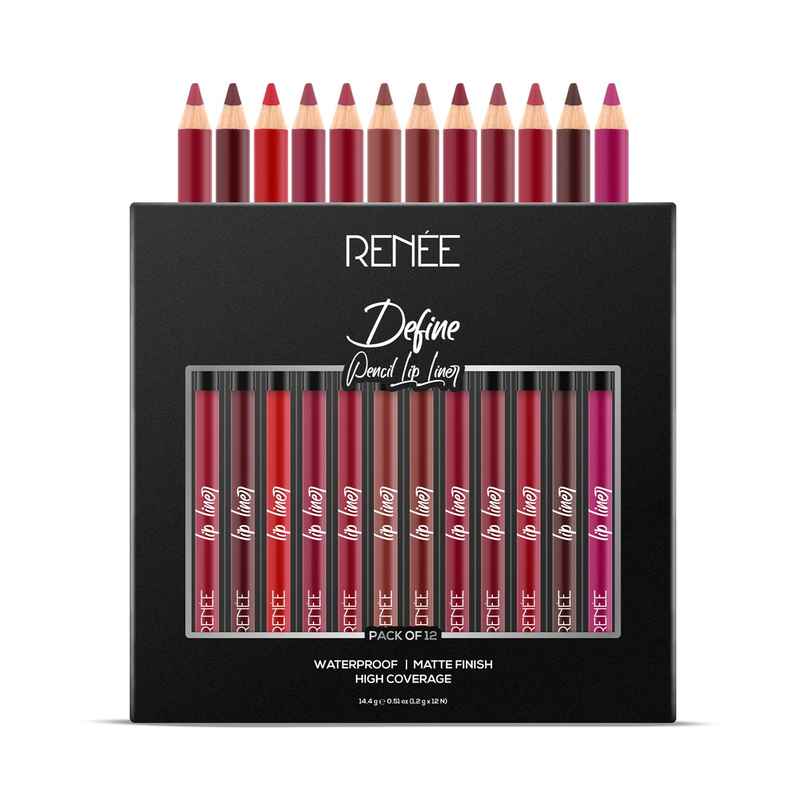 Renee Define Matte Lip Liner | Set of 12