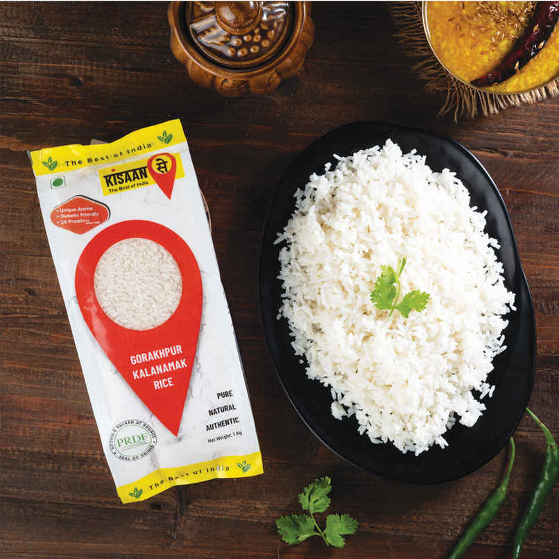 KisaanSay Sugar Free Aromatic Rice (Kalanamak Rice)