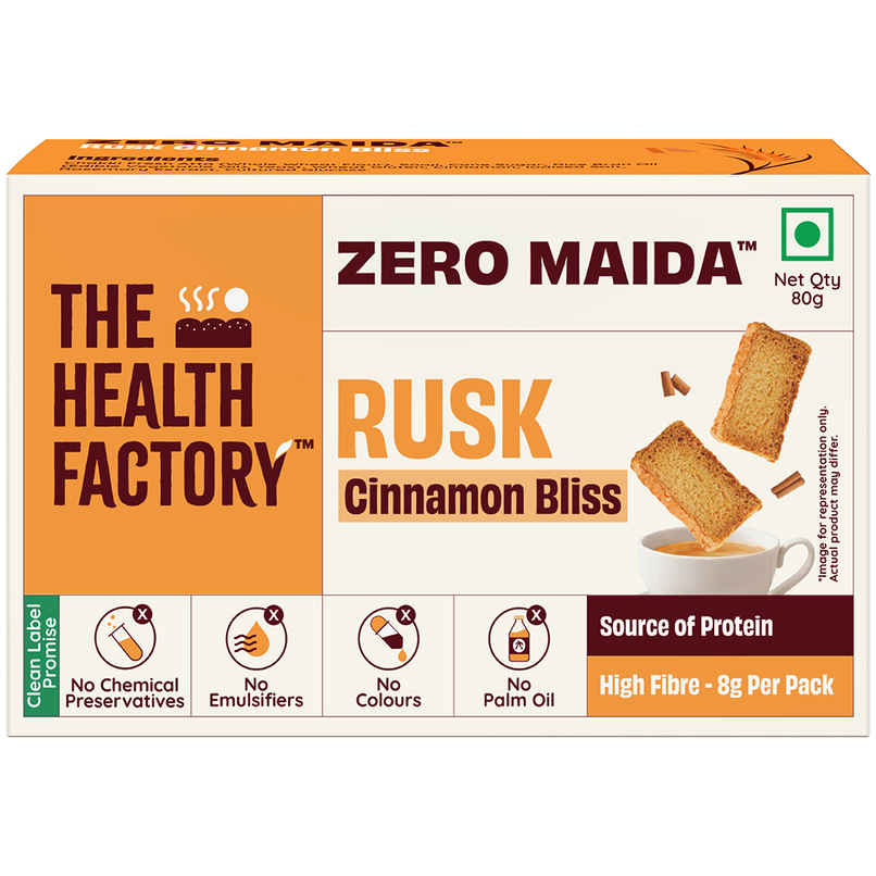 The Health Factory Zero Maida Rusk - Cinnamon Bliss