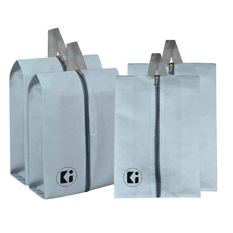 Kuber Industries Pack of 4 Multipurpose Travel Organizer with Chain Travel-Hiking-Adventure|Grey