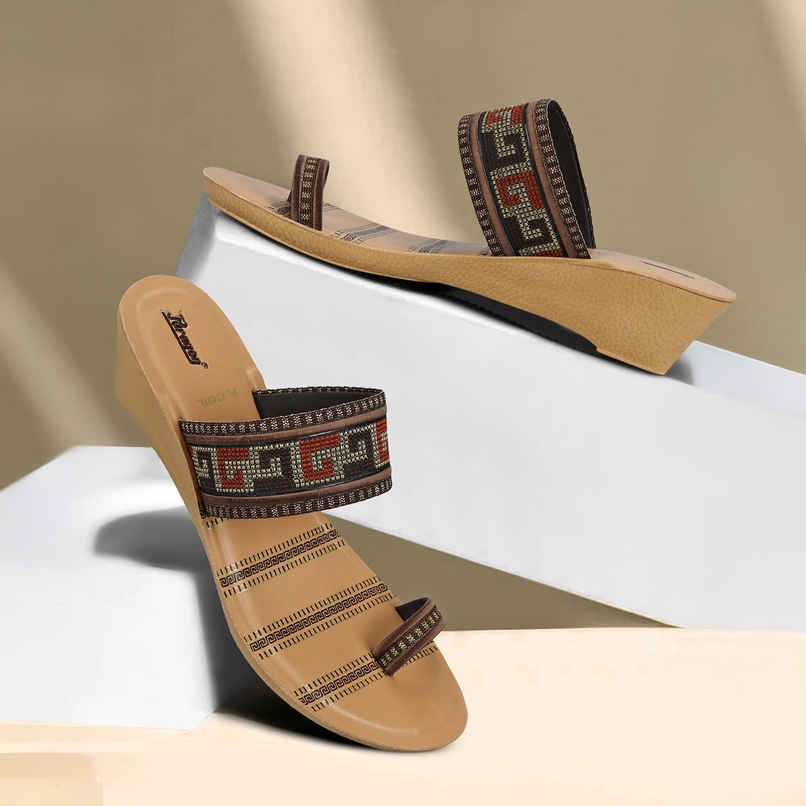 Paragon Women's Brown Pu Sandals PUK7027L UK 5