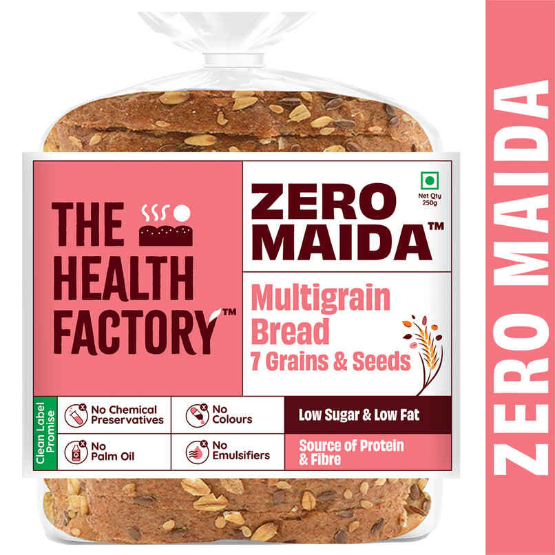 The Health Factory Zero Maida Multigrain Bread | Clean Label - Not Brown